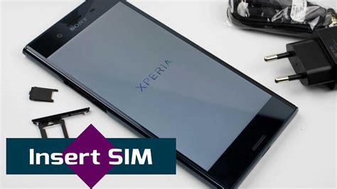 sony xperia sim card slot|Insert a SIM card and a memory card – Xperia XZ1 .